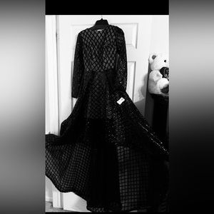 Envious Couture size 0 Hoarse Hair Trim Cocktail Prom High low Formal